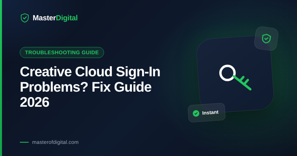 Creative Cloud Sign-In Problems? Fix Guide 2026